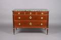 A Louis XVI Style Marble Topped Commode