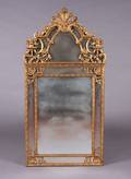 A Rococo Style Gilded Mirror