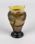 A DeVez Cameo Glass Vase