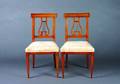 A Pair of Biedermeier Cherry Side Chairs