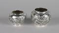 A Group of Two Japanese Silver Bowls
