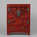 A Chinese Cinnabar Lacquer Cabinet