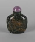 A Chinese Moss Agate Snuff Bottle