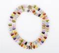 A Multicolor Briolette Glass Necklace