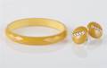 A Yellow Bracelet with Matching Earrings