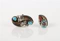 Two Native American Sterling Silver Rings