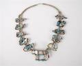 A Native American Sterling Silver Squash Blossom Necklace JM