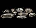 509 GROUP OF NINE ASSORTED SILVER PLATED TABLE ARTICLE