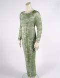 A Patricia Lester Sea Foam Green Silk Dress