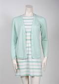 A Courreges Green and White Sweater Dress