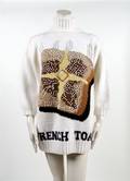 A Perry Ellis French Toast Cream Knit Sweater