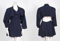 A Issey Miyake Navy Wool Dress