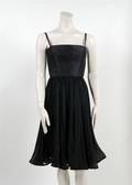 A Nina Ricci Black Silk Cocktail Dress
