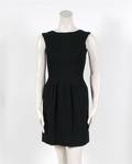A Norman Norell Black Wool Dress
