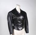 An Alaa Black Leather Motorcycle Jacket