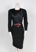 A Geoffrey Beene Black Tuxedo Dress