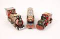 Group of 3 Battery Operated Japanese Tin Trains