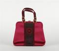 A Roberta di Camarino Red Satin Purse