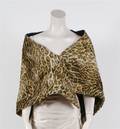 A Pauline Trigere Faux Leopard Print Wrap