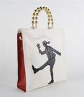 A Moschino White Leather Olive Oyl Purse
