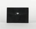 An Hermes Black Leather Rio Clutch