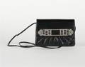 A Judith Leiber Black Lizardskin Clutch