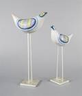 Two Stoneware Birds