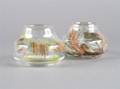 Two Fostoria Glass Vases