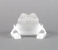 A Lalique Frosted Glass Figure of a Toad