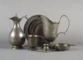 A Group of Seven English Pewter Articles