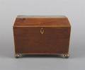 An English Yew Wood Tea Caddy