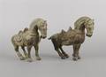 A Pair of Chinese Bronze Horses