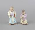 A Group of Two Porcelain Figures of Shoulao
