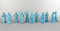 A Group of Twelve Ceramic Zodiac Figures