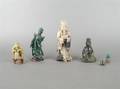 Six Asian Hardstone Figures
