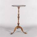 A Walnut Pedestal Stand