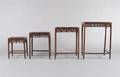 A Set of Four Chinese Hardwood Nesting Tables