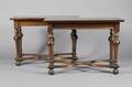 A Pair of Walnut Console Tables