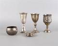 Three AustroHungarian Silver Goblets