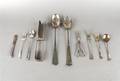 An Assembled English Silverplate Flatware Service