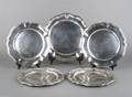 A Group of Five Peruvian Silver Dishes