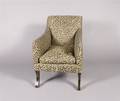 An Upholstered Ebonized and ParcelGilt Decorated Armchair Rose Tarlow