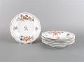 A Set of Six Flight Barr and Barr Porcelain Soup Plates
