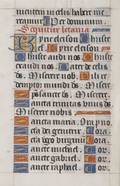 MANUSCRIPT ILLUMINATED A leaf on vellum from a missal