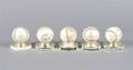 BASEBALL A group of 5 autographed baseballs