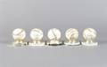 BASEBALL A group of 5 autographed baseballs