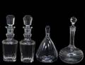 551 GROUP OF FOUR CRYSTAL DECANTERS