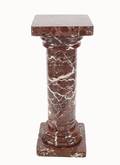 Red Marble Floor Columnar Pedestal