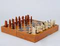 227 CARVED IVORY CHESS SET