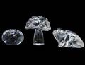 224 GROUP OF THREE STEUBEN CRYSTAL ARTICLES